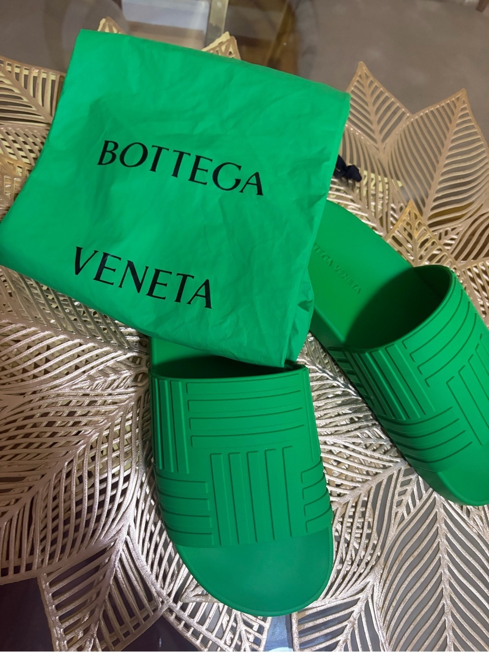 Bottega Venetta Womens Slides